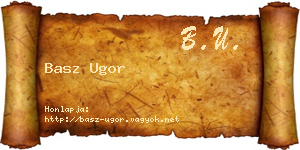 Basz Ugor névjegykártya